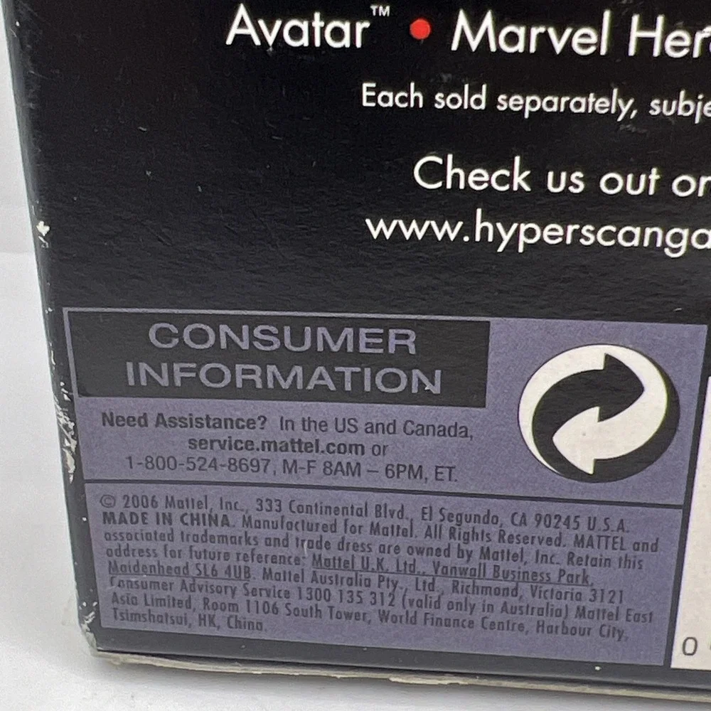 X-Men Wolverine Mattel Booster Pack Hyperscan Video Game Cards- Series‎ Black